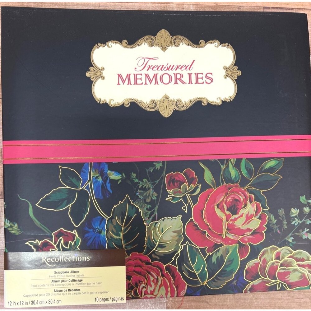 NIP Recollections 12 x 12 Scrapbook Floral, Flower Theme